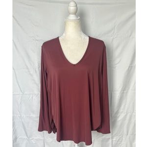 Lululemon Nulu Relaxed-Fit Yoga Long Sleeve Shirt in Smoky Red